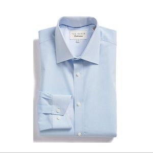 ‘Langar’ Trim Fit Micro Pattern Dress Shirt